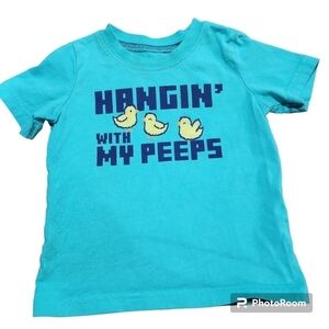 Carter's Short Sleeve Hangin' With My Peeps T-Shirt, Size 18M.